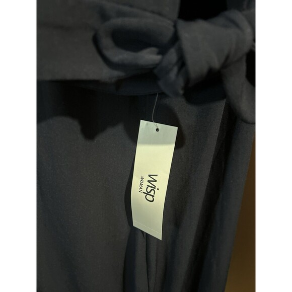 Wisp Woman Larra Dress Womens Size 22 Cold Shoulder 3/4 Length Sleeves Navy - Picture 3 of 9
